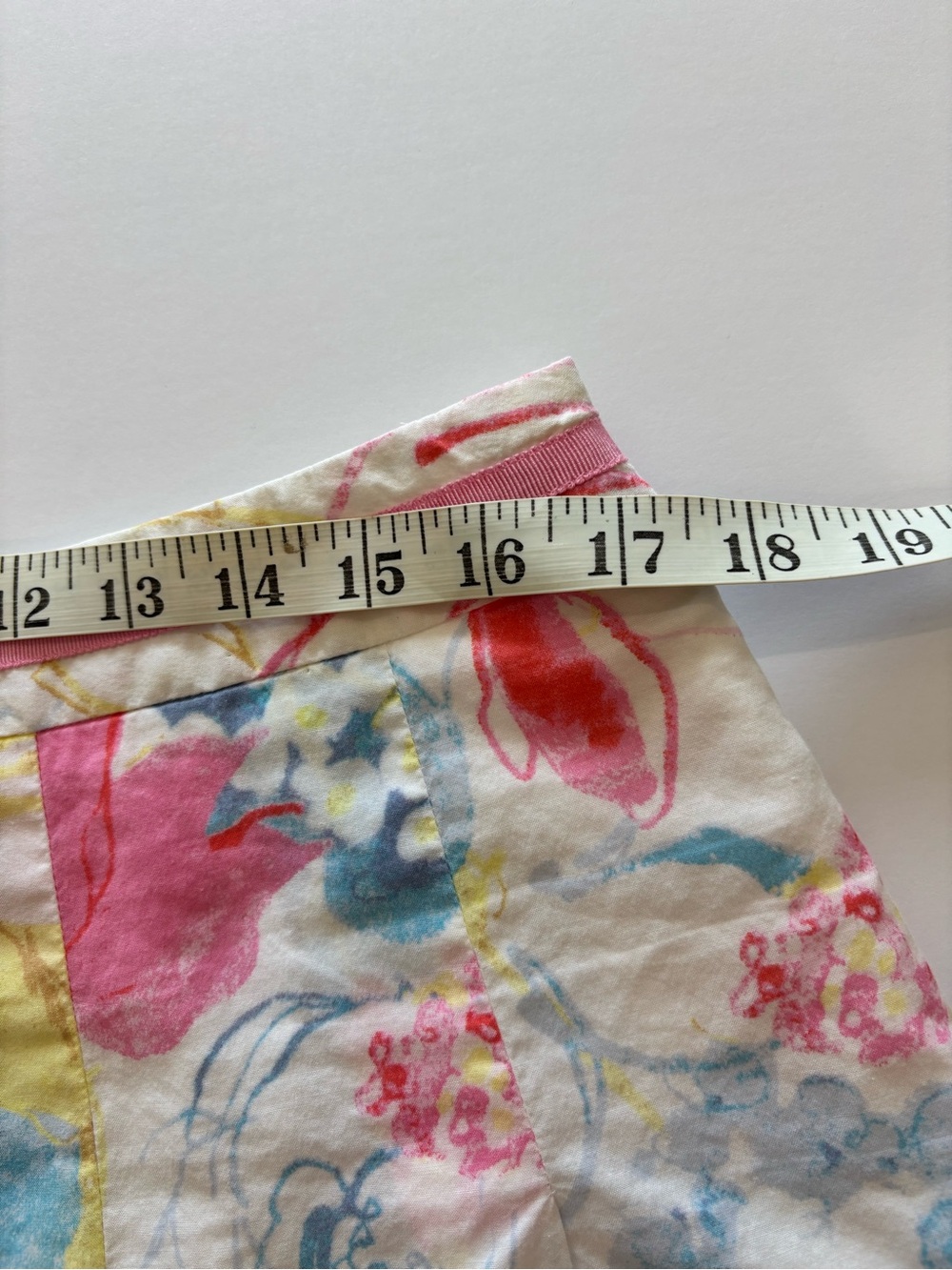 Sigrid Olsen Sz 12 Cotton Floral Print Skirt Blue Pink Cottagecore Resortwear - Picture 9 of 12